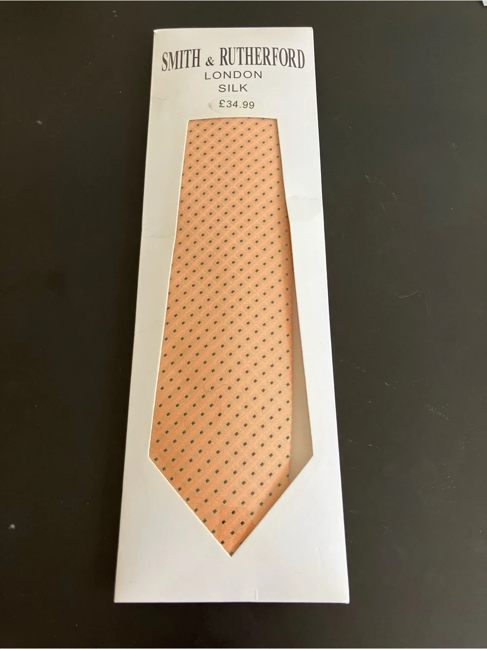 Silk Yellow Tie with Dot Motif